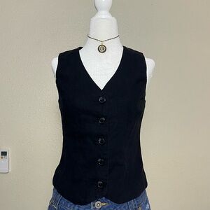 Express Linen Blend Vest
